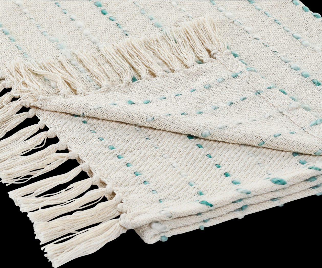 Torrent Cream Throw Blanket - Thumbnail - Image 5