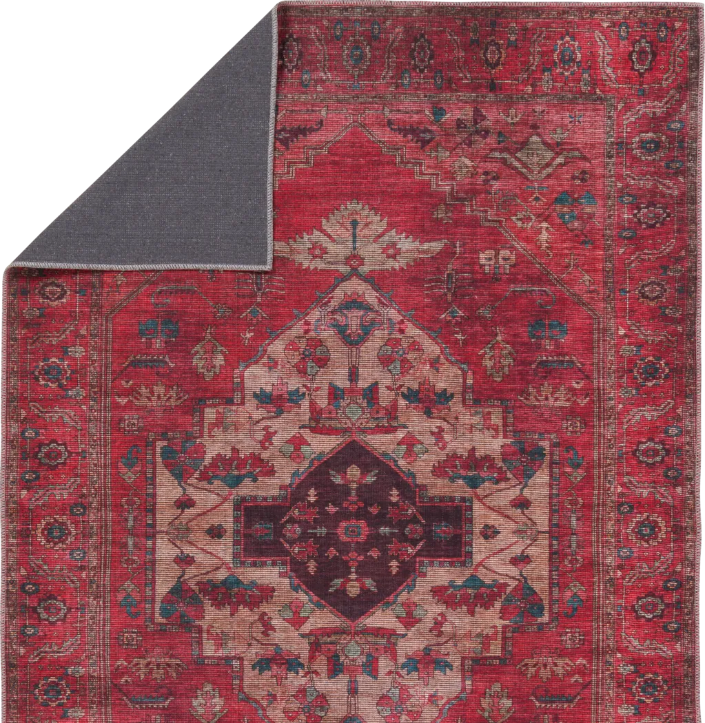 Tortos Red 3' x 8' Runner Rug - Thumbnail - Image 3
