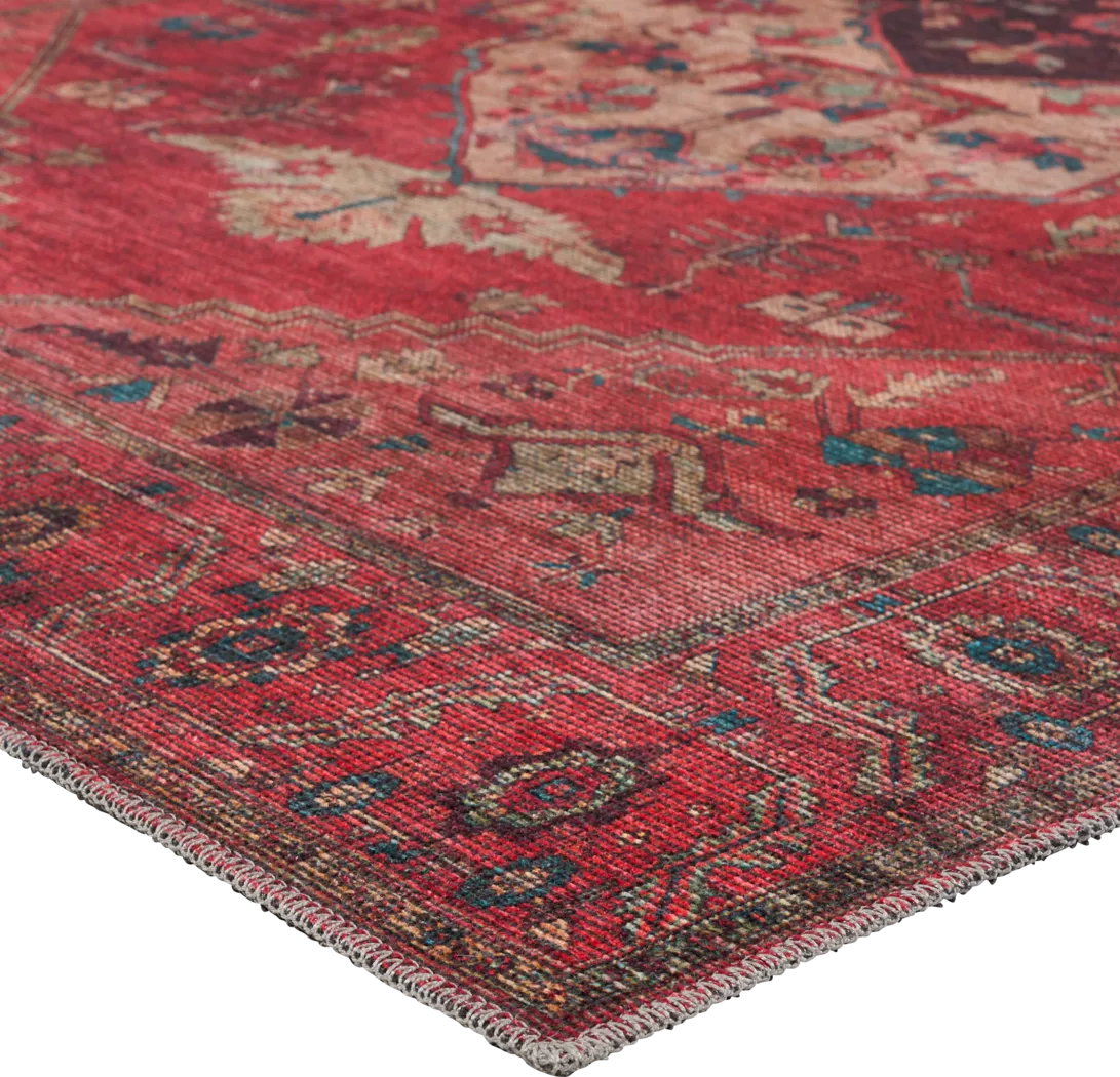 Tortos Red 3' x 8' Runner Rug - Thumbnail - Image 4