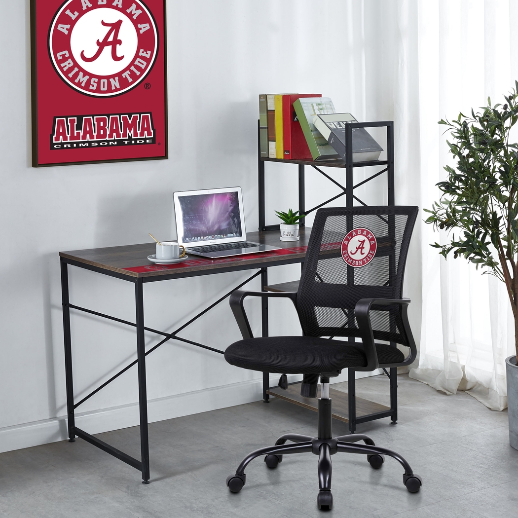 Tough Match NCAA University of Alabama Black Desk Chair - Thumbnail - Image 3