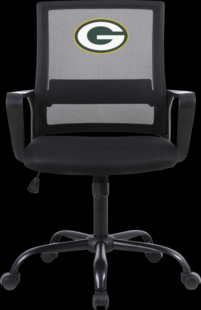 Green Bay Packers Black Desk Chair - Thumbnail - Image 2