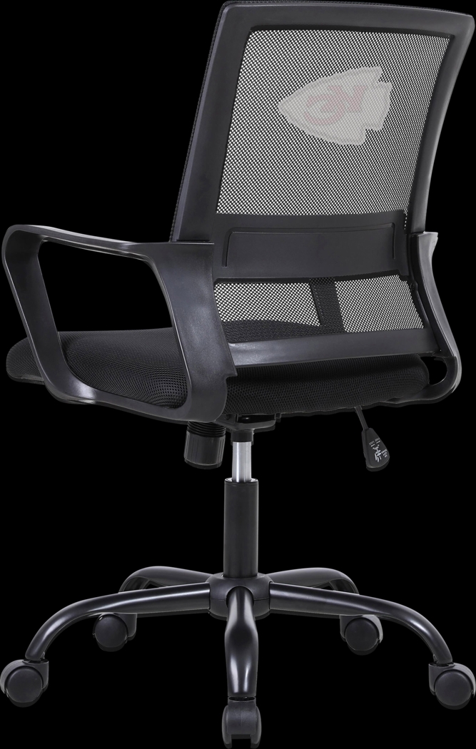 Tough Match NFL Kansas City Chiefs Black Desk Chair - Thumbnail - Image 4