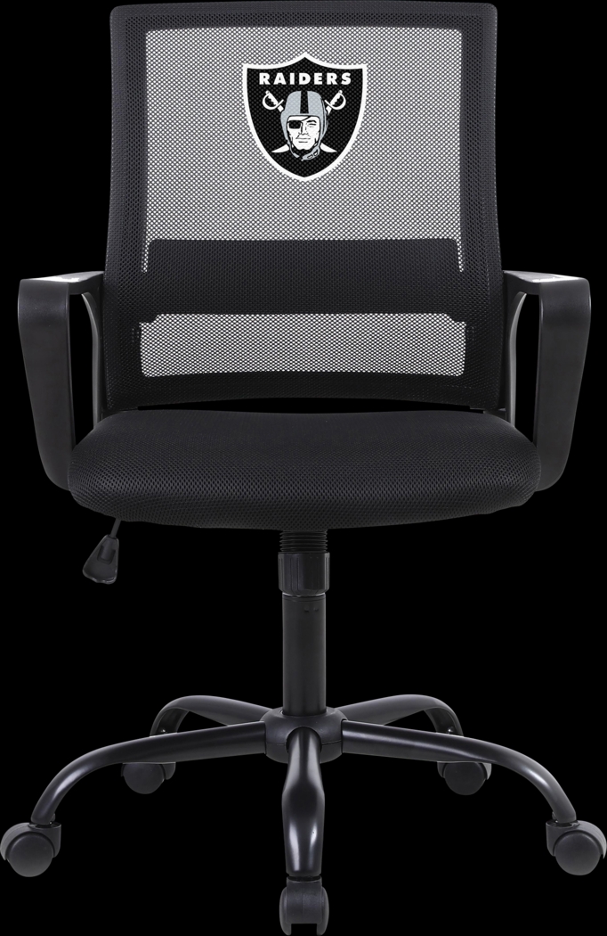 Tough Match NFL Las Vegas Raiders Black Desk Chair - Thumbnail - Image 2