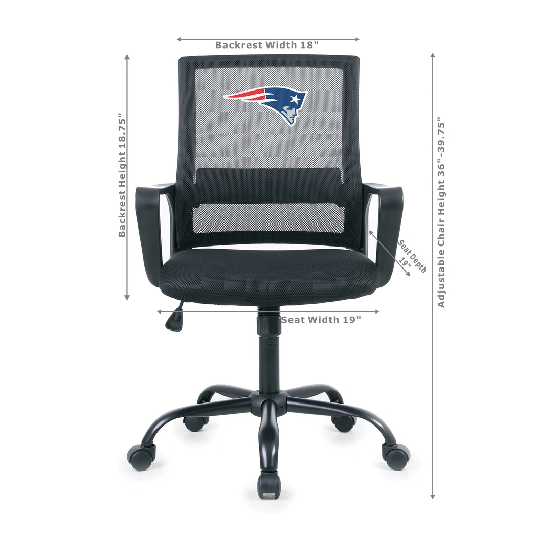 New England Patriots Black Desk Chair - Thumbnail - Image 5