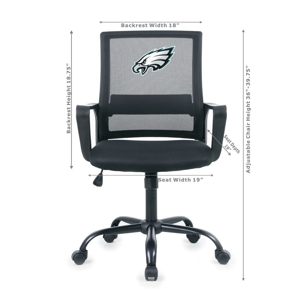 Philadelphia Eagles Black Desk Chair - Thumbnail - Image 2