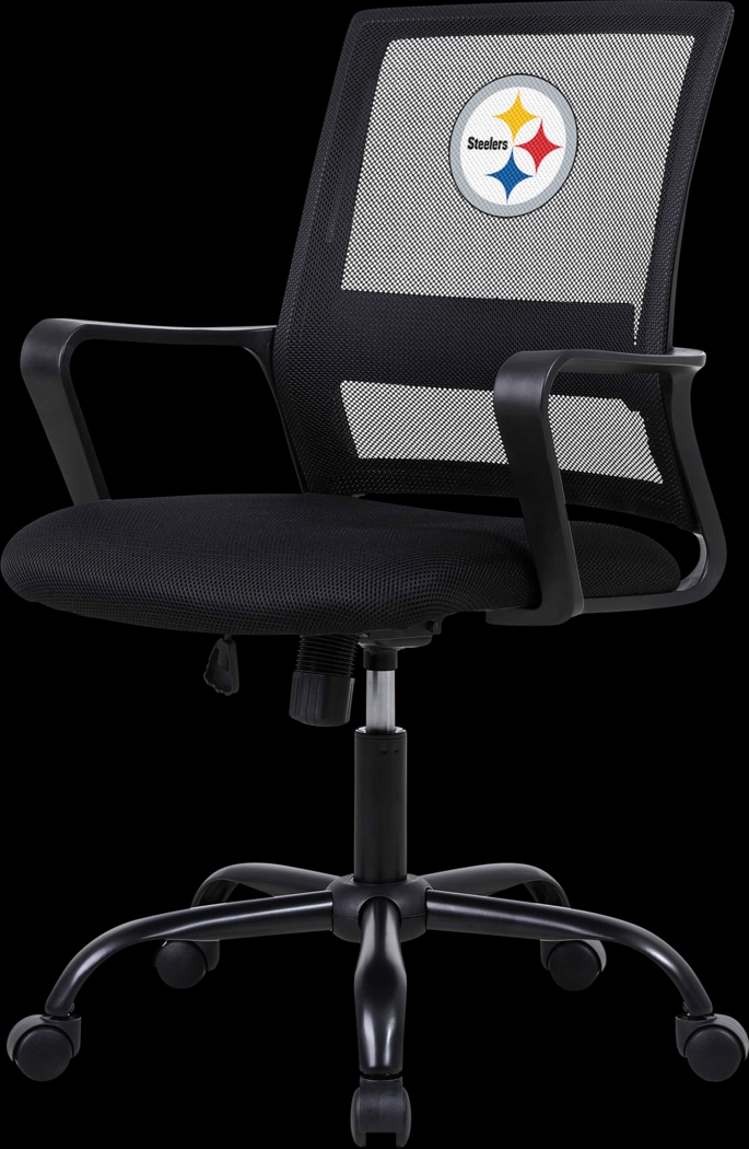 Pittsburgh Steelers Black Desk Chair - Thumbnail - Image 1