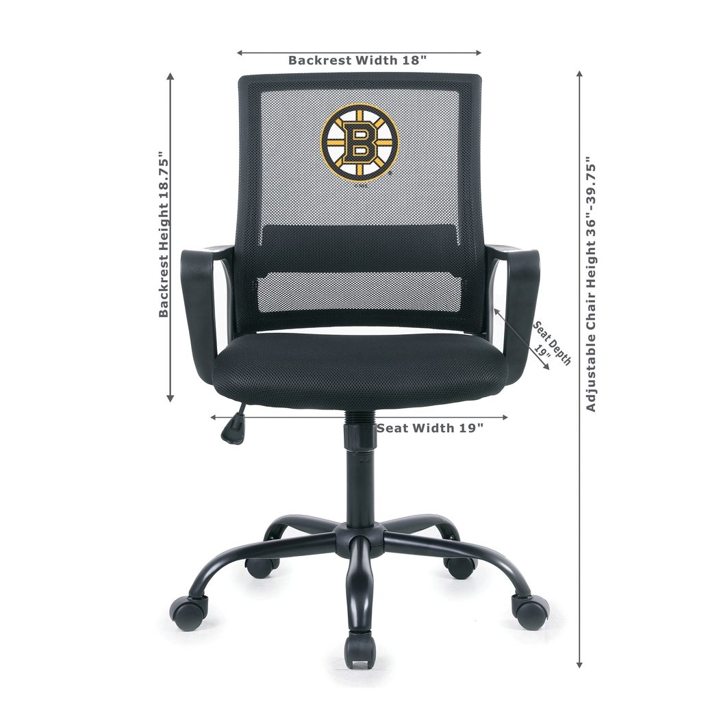 Boston Bruins Black Desk Chair - Thumbnail - Image 2