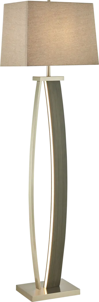 Toulon Drive Gray Floor Lamp - Thumbnail - Image 1