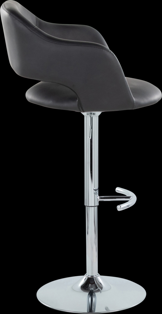 Toune Black Adjustable Swivel Barstool, Set of 2 - Thumbnail - Image 7