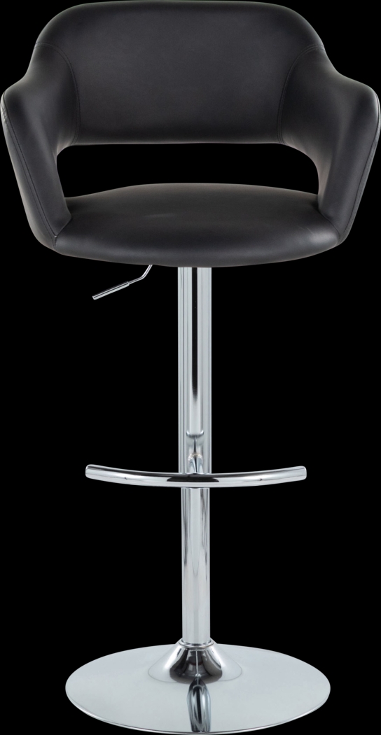 Toune Black Adjustable Swivel Barstool, Set of 2 - Thumbnail - Image 10