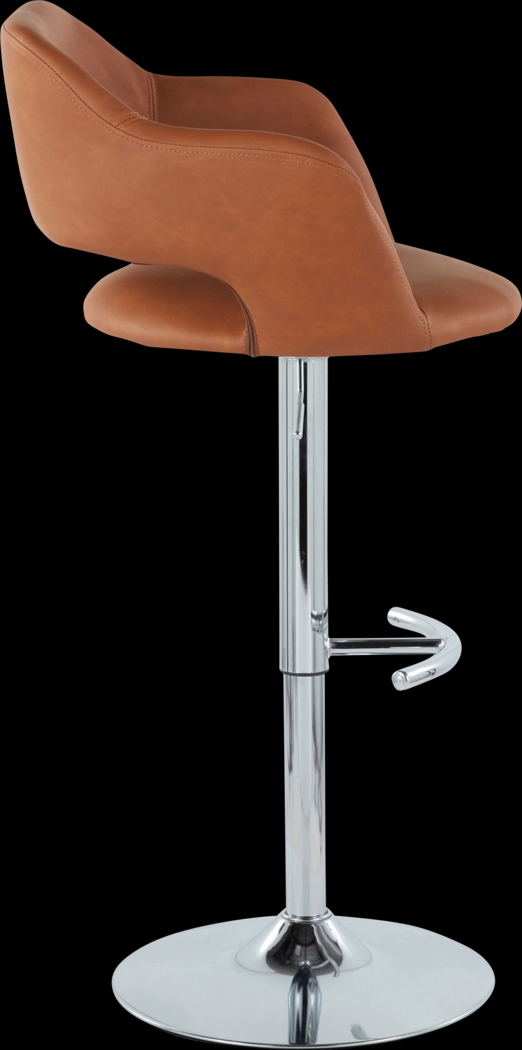 Toune Brown Adjustable Swivel Barstool, Set of 2 - Thumbnail - Image 7