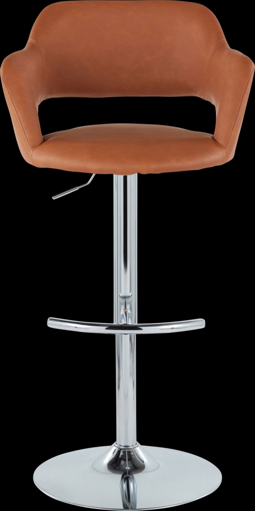 Toune Brown Adjustable Swivel Barstool, Set of 2 - Thumbnail - Image 10