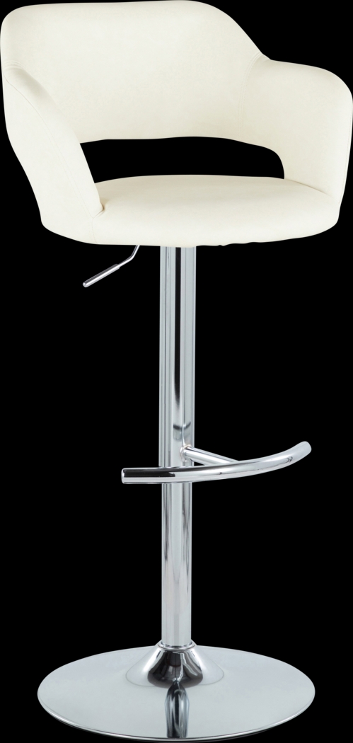 Toune Cream Adjustable Swivel Barstool, Set of 2 - Thumbnail - Image 6