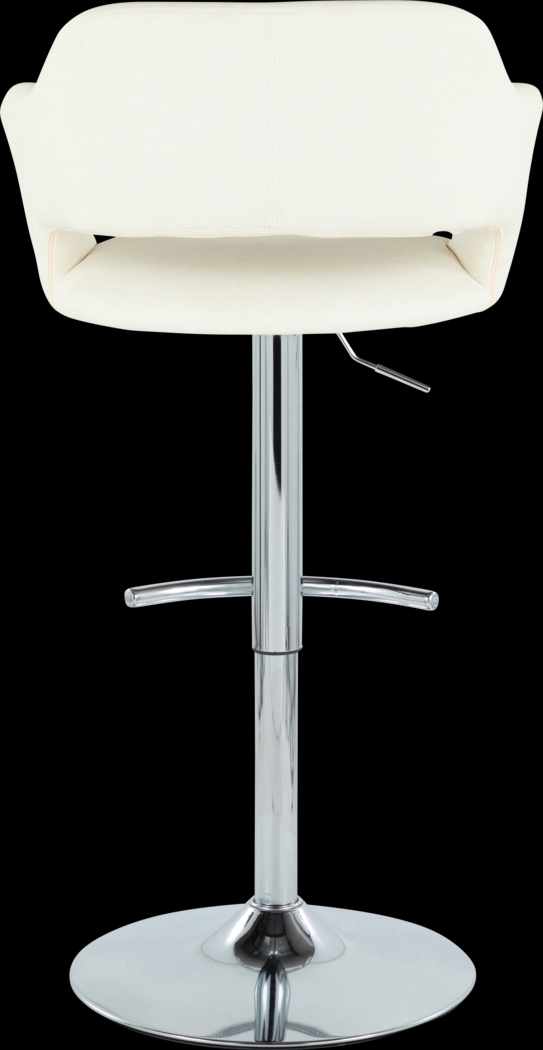Toune Cream Adjustable Swivel Barstool, Set of 2 - Thumbnail - Image 9