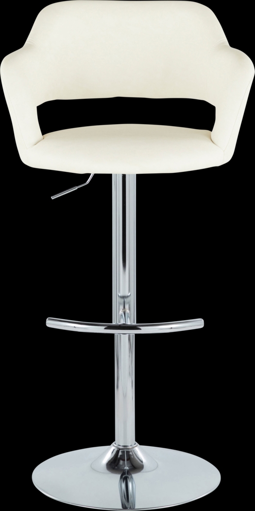 Toune Cream Adjustable Swivel Barstool, Set of 2 - Thumbnail - Image 10