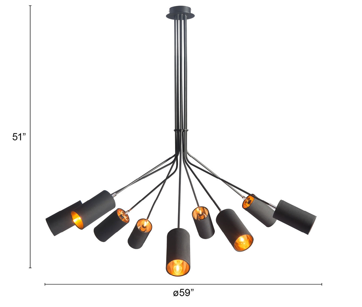 Tourmaline Black Chandelier - Thumbnail - Image 3