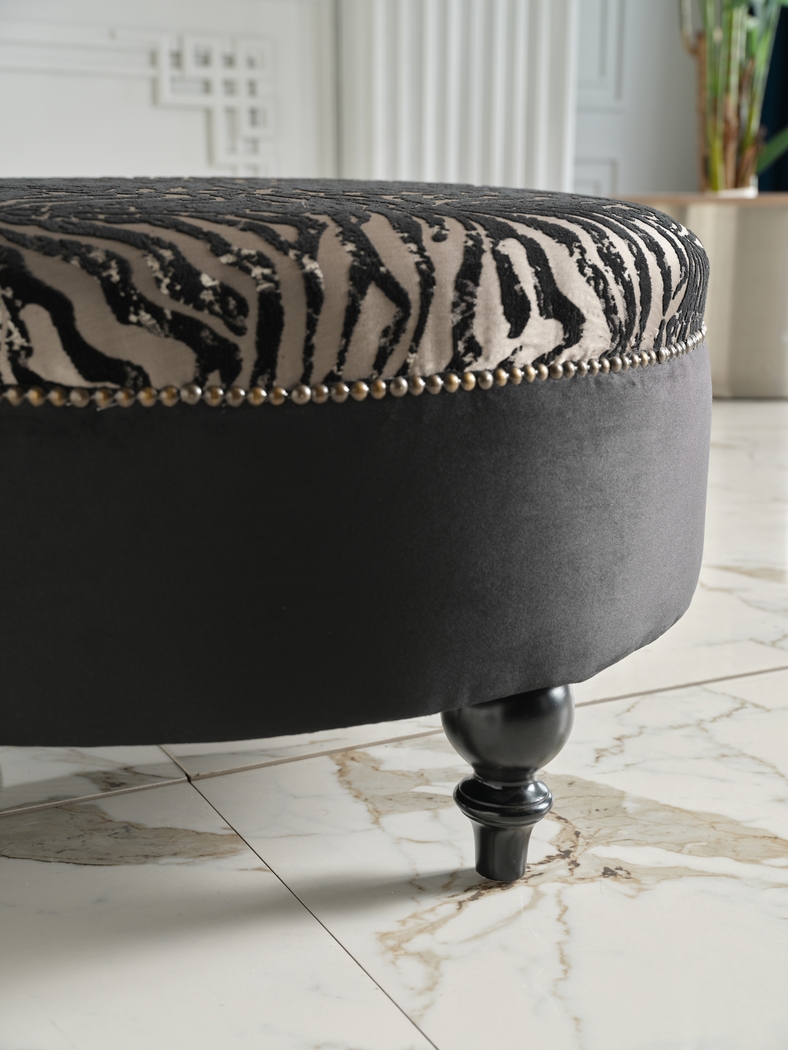 Tovito Black Accent Ottoman - Thumbnail - Image 3
