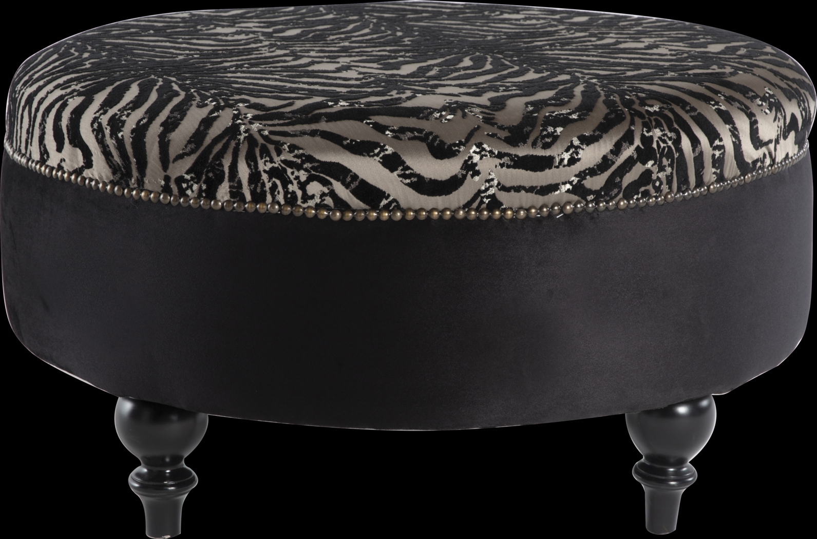 Tovito Black Accent Ottoman - Thumbnail - Image 1