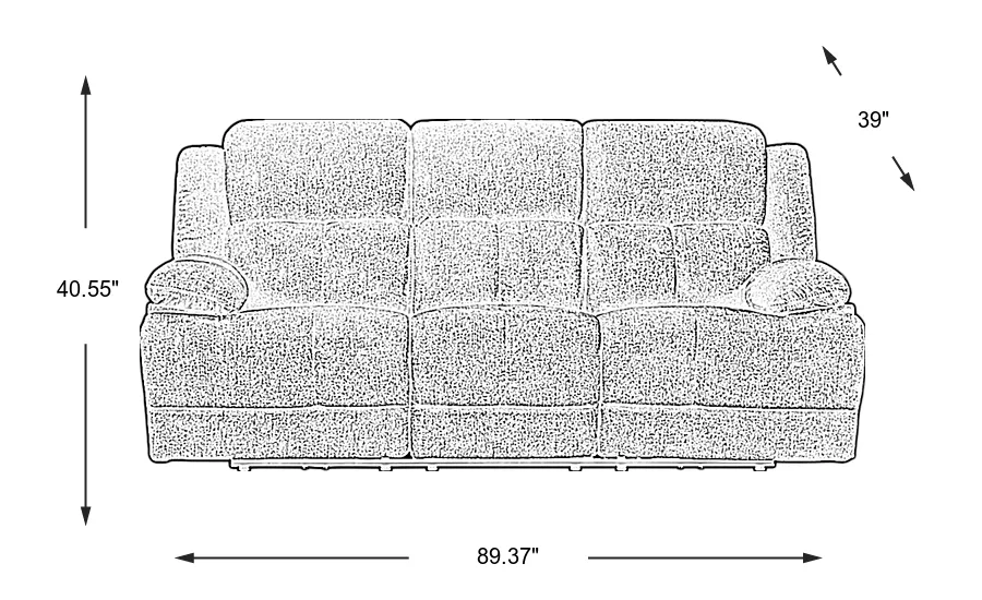 Dimension Image. Please refer to the Dimension Tab on this page for dimension details.