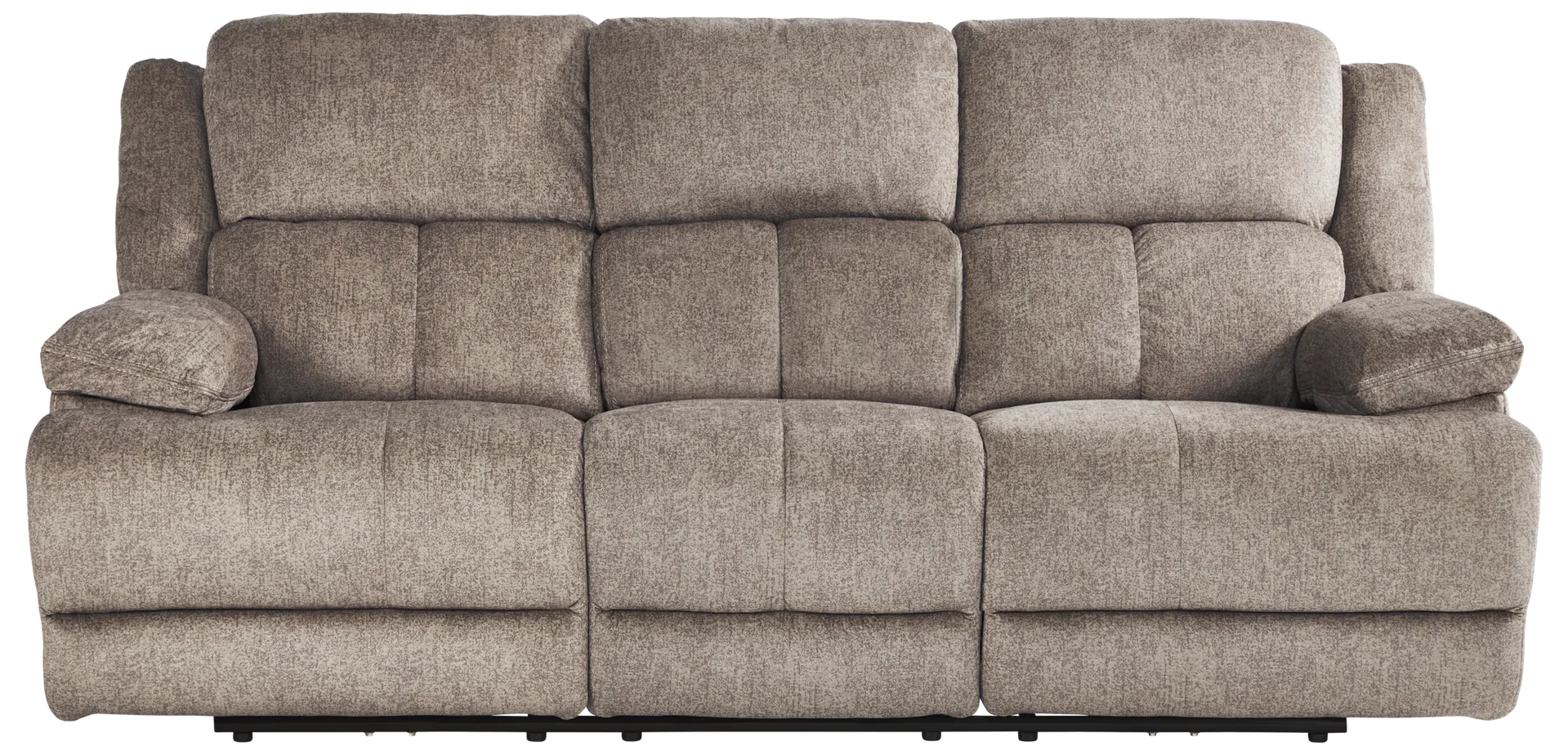brown reclining sofa