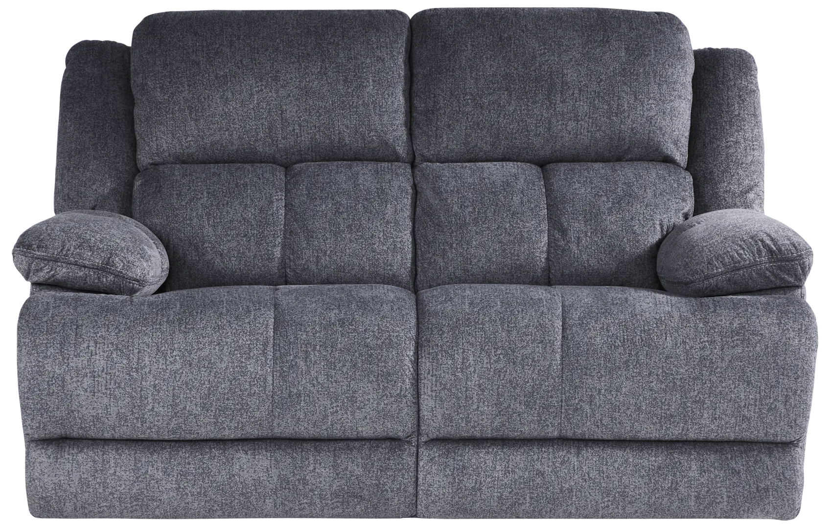 gray stationary loveseat
