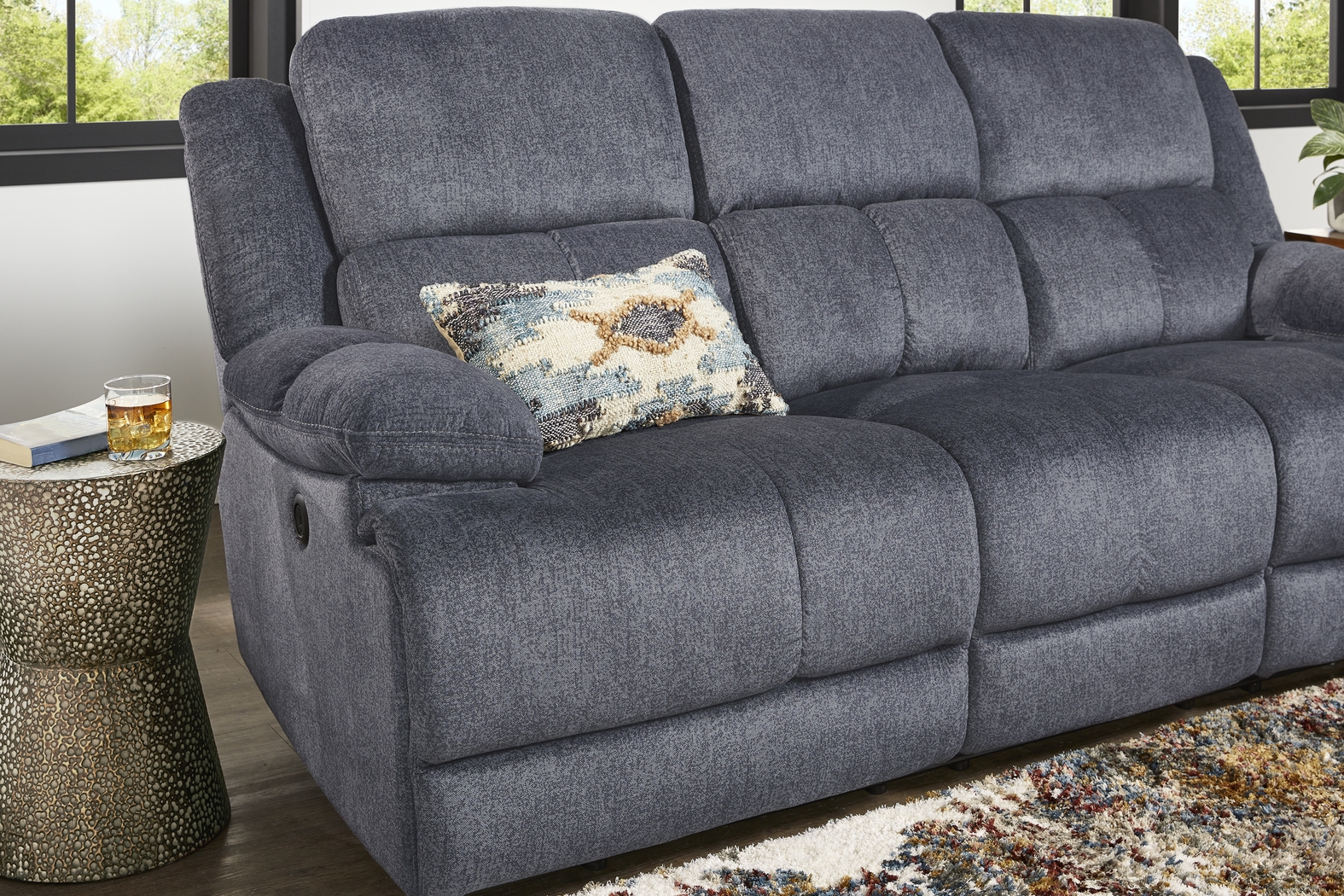 Townsend Gray 6 Pc Reclining Living Room - Thumbnail - Image 8