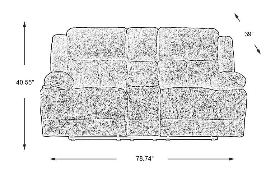 Dimension Image. Please refer to the Dimension Tab on this page for dimension details.