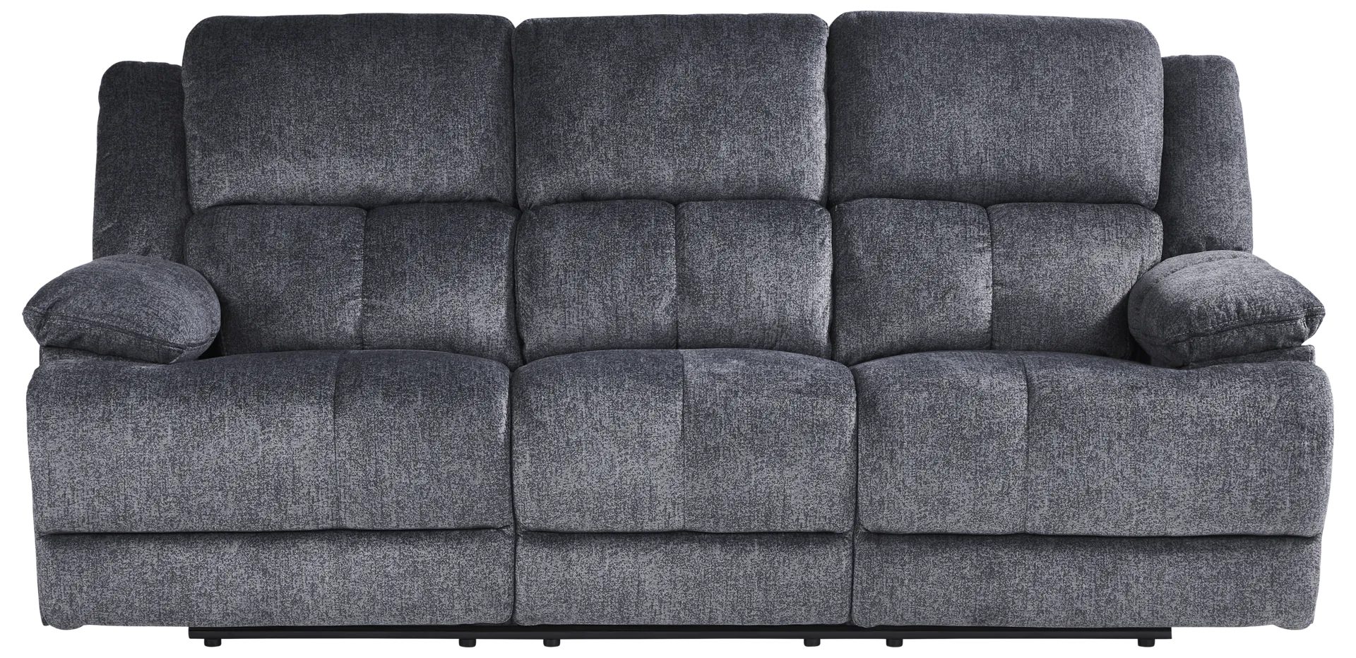 gray reclining sofa