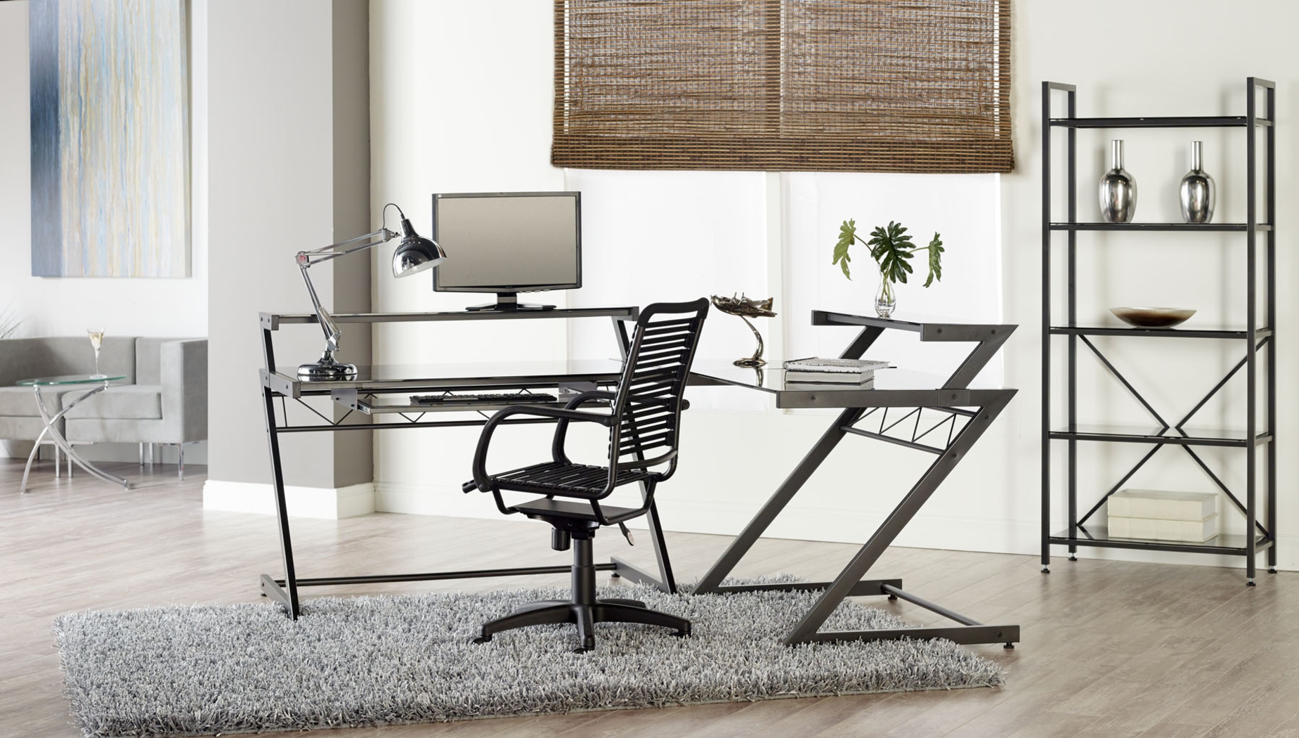 Townsite Black Office Chair - Thumbnail - Image 2