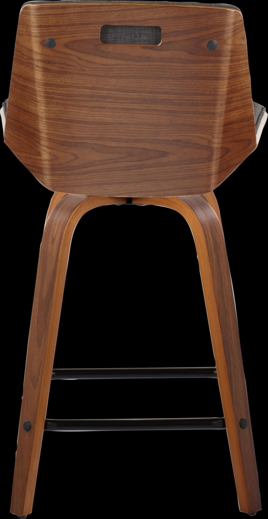 Towton II Charcoal Swivel Counter Height Stool, Set of 2 - Thumbnail - Image 10