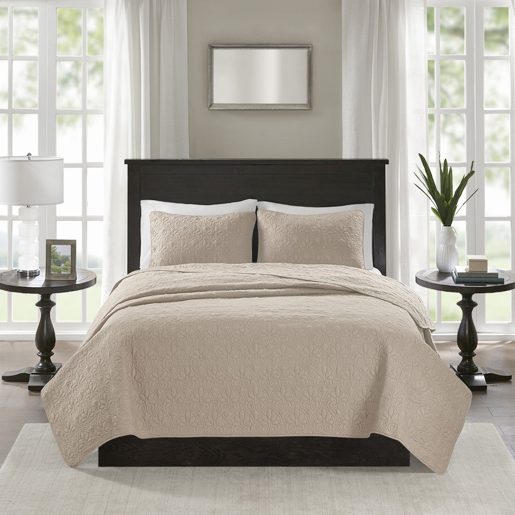 Toyah Brown 3 Pc Twin/Twin XL Quilt Set - Thumbnail - Image 2