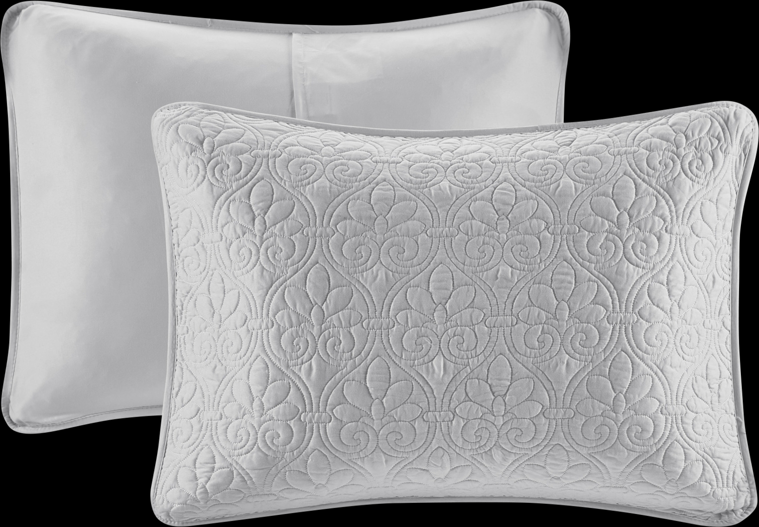 Toyah Gray 3 Pc Queen Bedspread Set - Thumbnail - Image 3