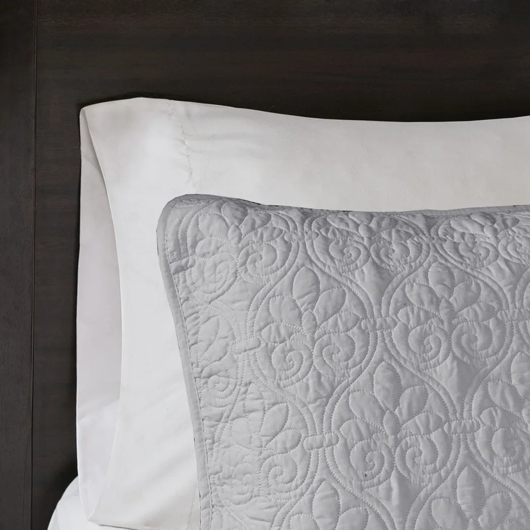 Toyah Gray 3 Pc Twin/Twin XL Quilt Set - Thumbnail - Image 5