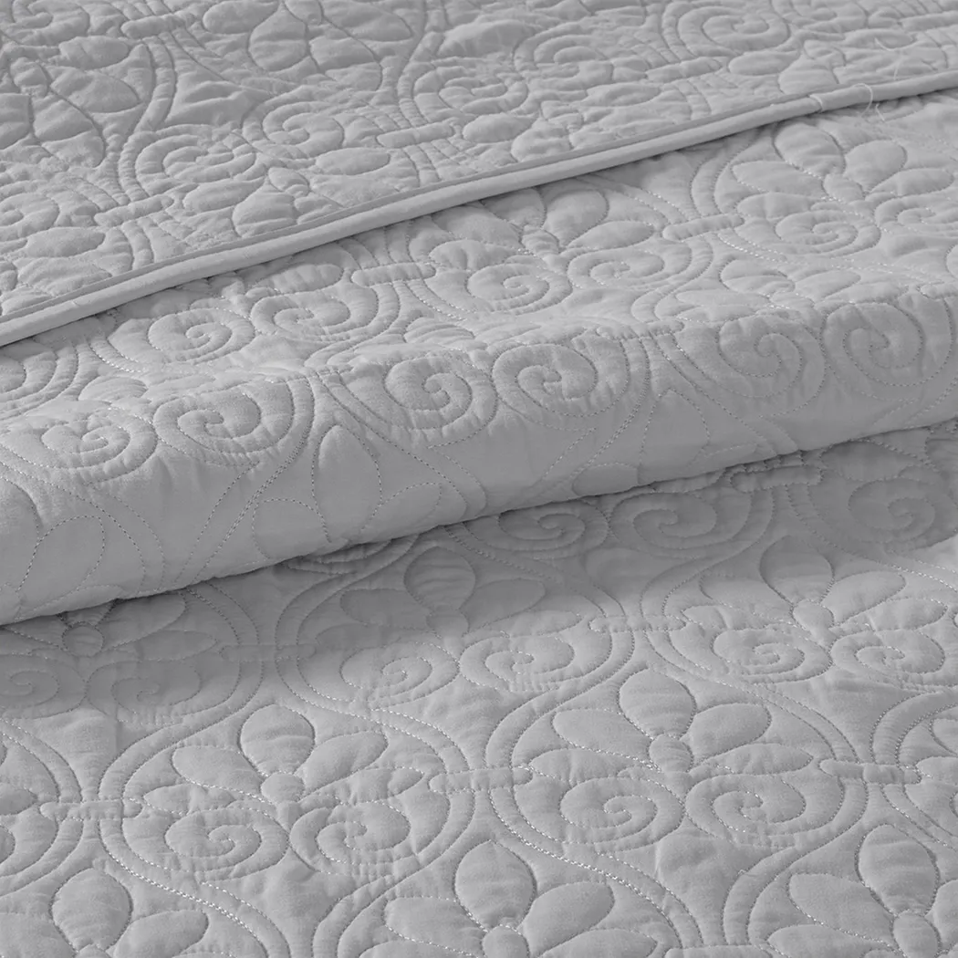 Toyah Gray 3 Pc Twin/Twin XL Quilt Set - Thumbnail - Image 7