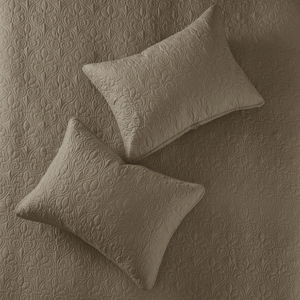 Toyah Mocha Brown 3 Pc King Bedspread Set - Thumbnail - Image 10