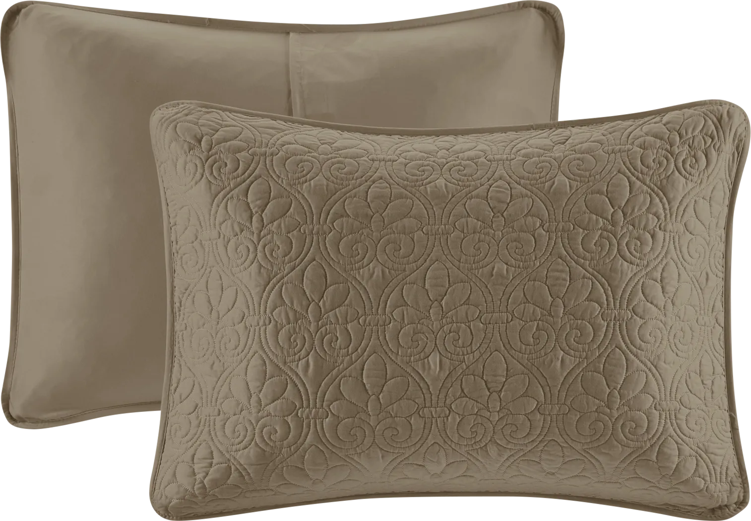 Toyah Mocha Brown 3 Pc Queen Bedspread Set - Thumbnail - Image 6