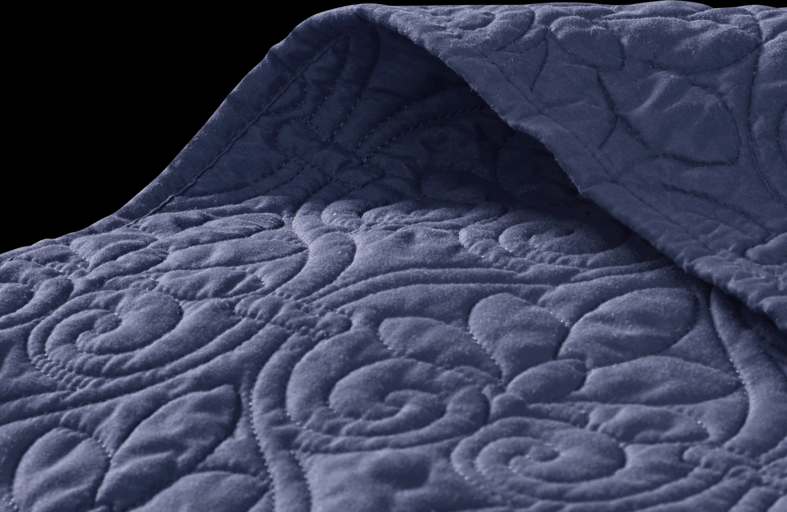 Toyah Navy 3 Pc Full Bedspread Set - Thumbnail - Image 6