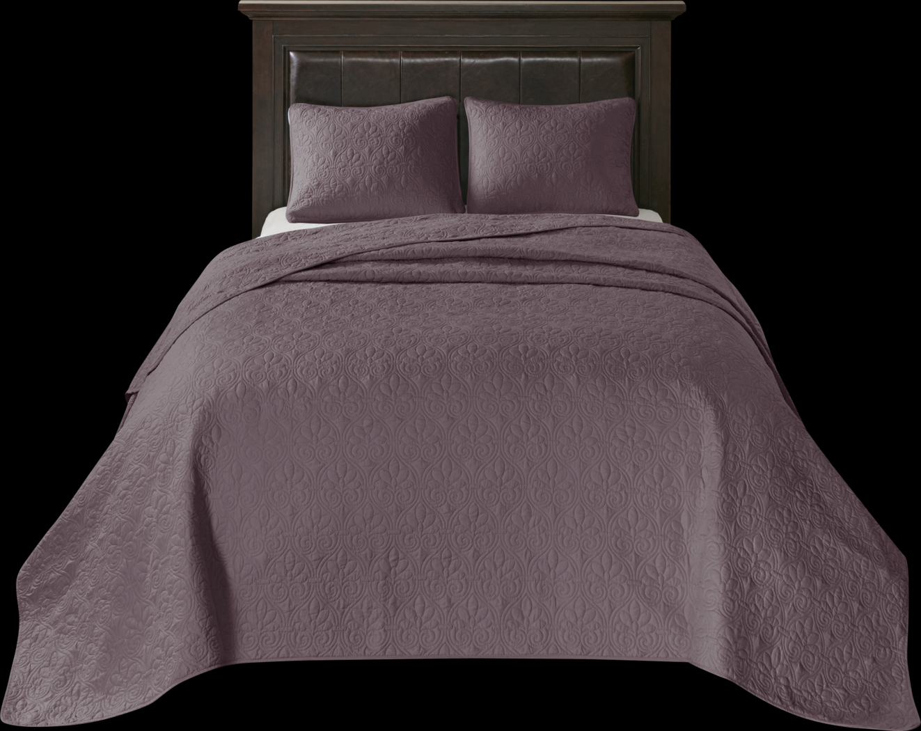 Toyah Purple 3 Pc King Bedspread Set - Thumbnail - Image 4