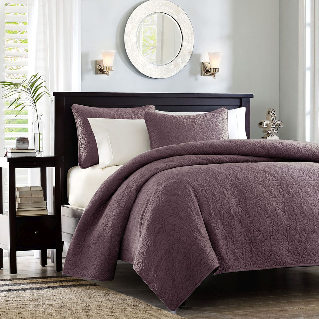Toyah Purple 3 Pc King/California King Quilt Set - Thumbnail - Image 2