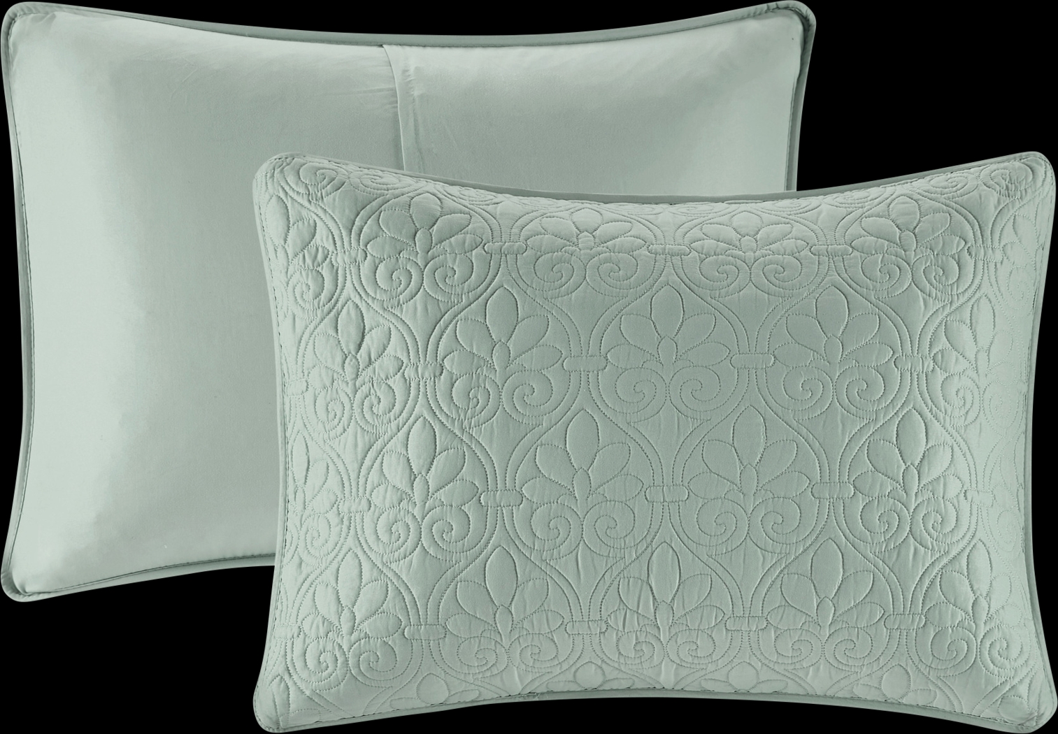 Toyah Seafoam Green 3 Pc Queen Bedspread Set - Thumbnail - Image 5