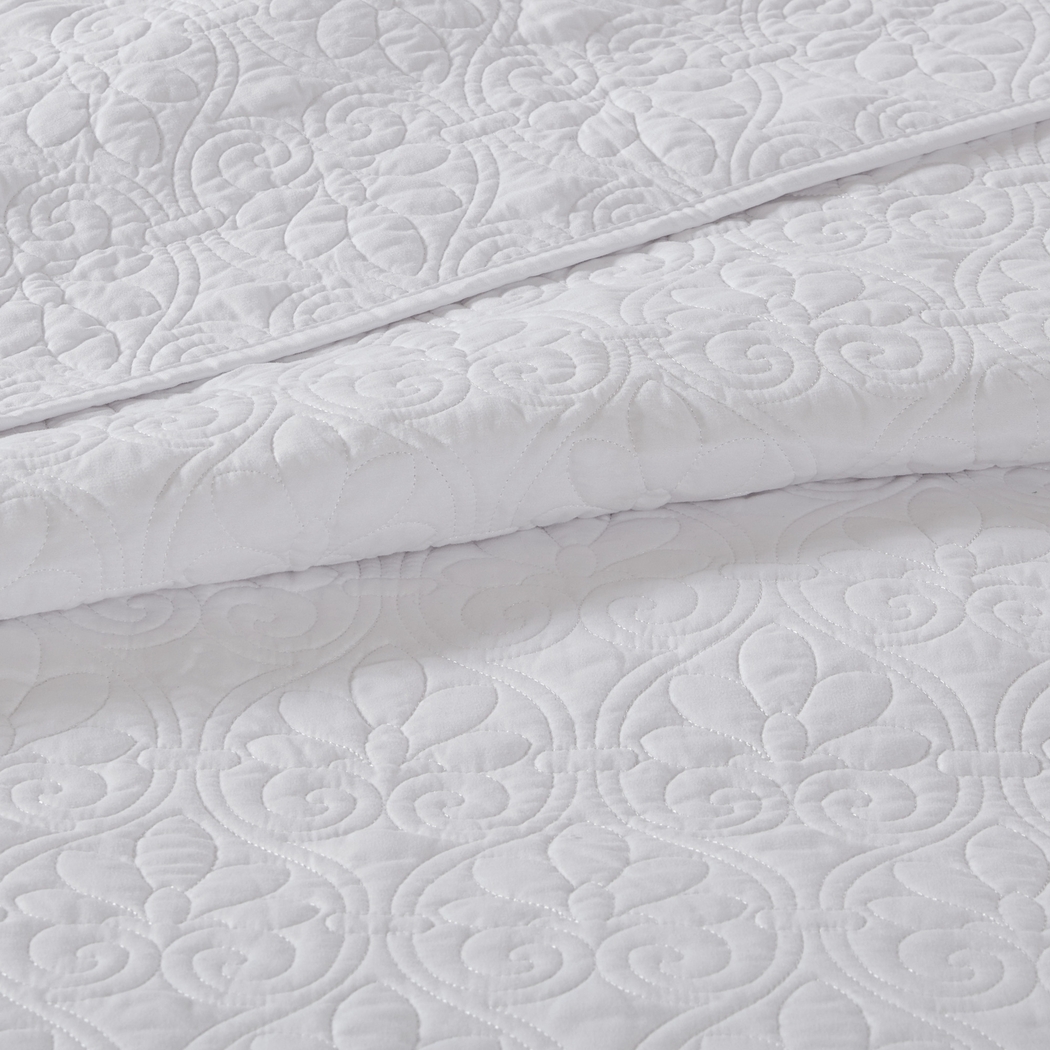 Toyah White 3 Pc King/California King Quilt Set - Thumbnail - Image 6