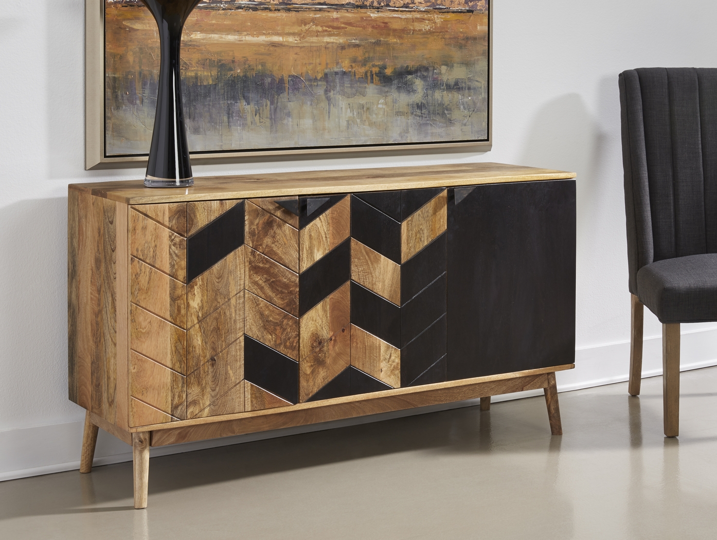 Toyath Brown 55 in. Credenza - Thumbnail - Image 10