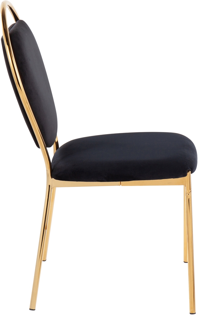 Trafalger Black Side Chair, Set of 2 - Thumbnail - Image 3