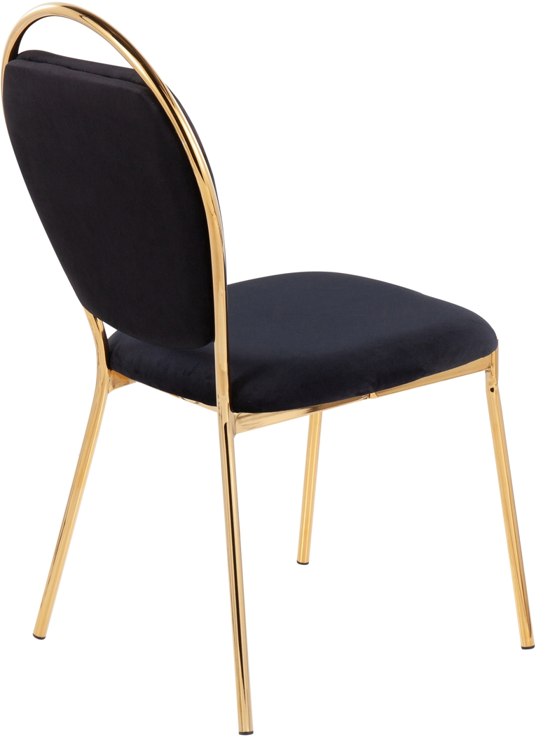 Trafalger Black Side Chair, Set of 2 - Thumbnail - Image 4