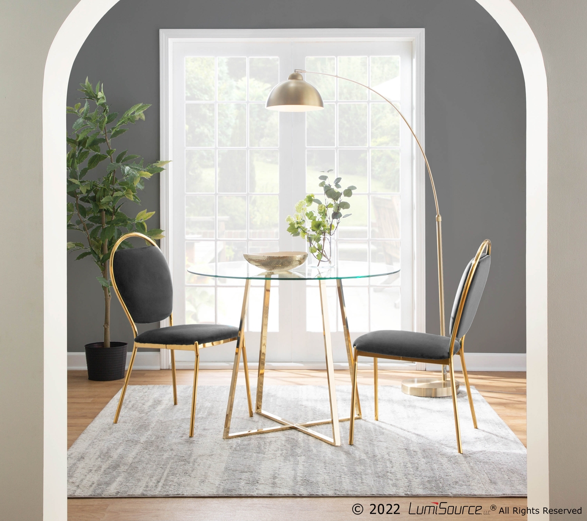 Trafalger Black Side Chair, Set of 2 - Thumbnail - Image 9