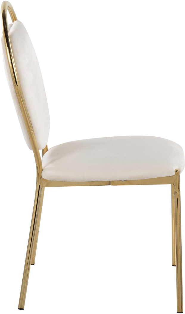 Trafalger Cream Side Chair, Set of 2 - Thumbnail - Image 3