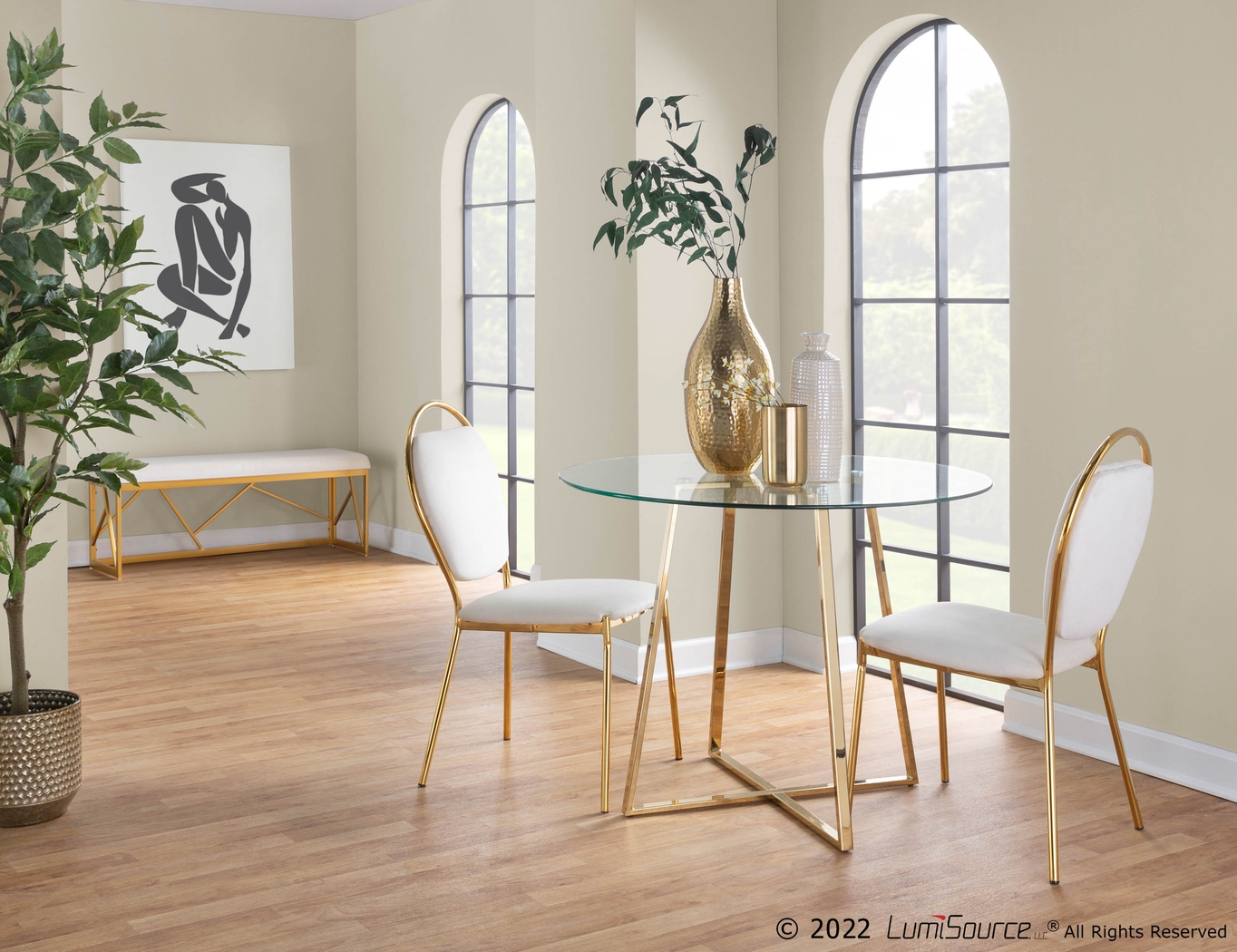 Trafalger Cream Side Chair, Set of 2 - Thumbnail - Image 10