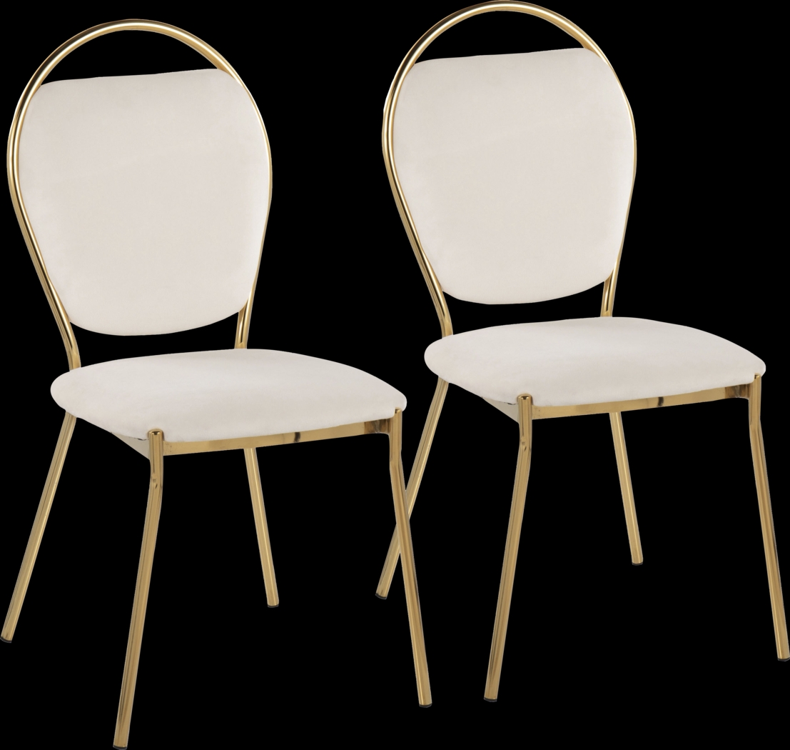 Trafalger Cream Side Chair, Set of 2 - Thumbnail - Image 1