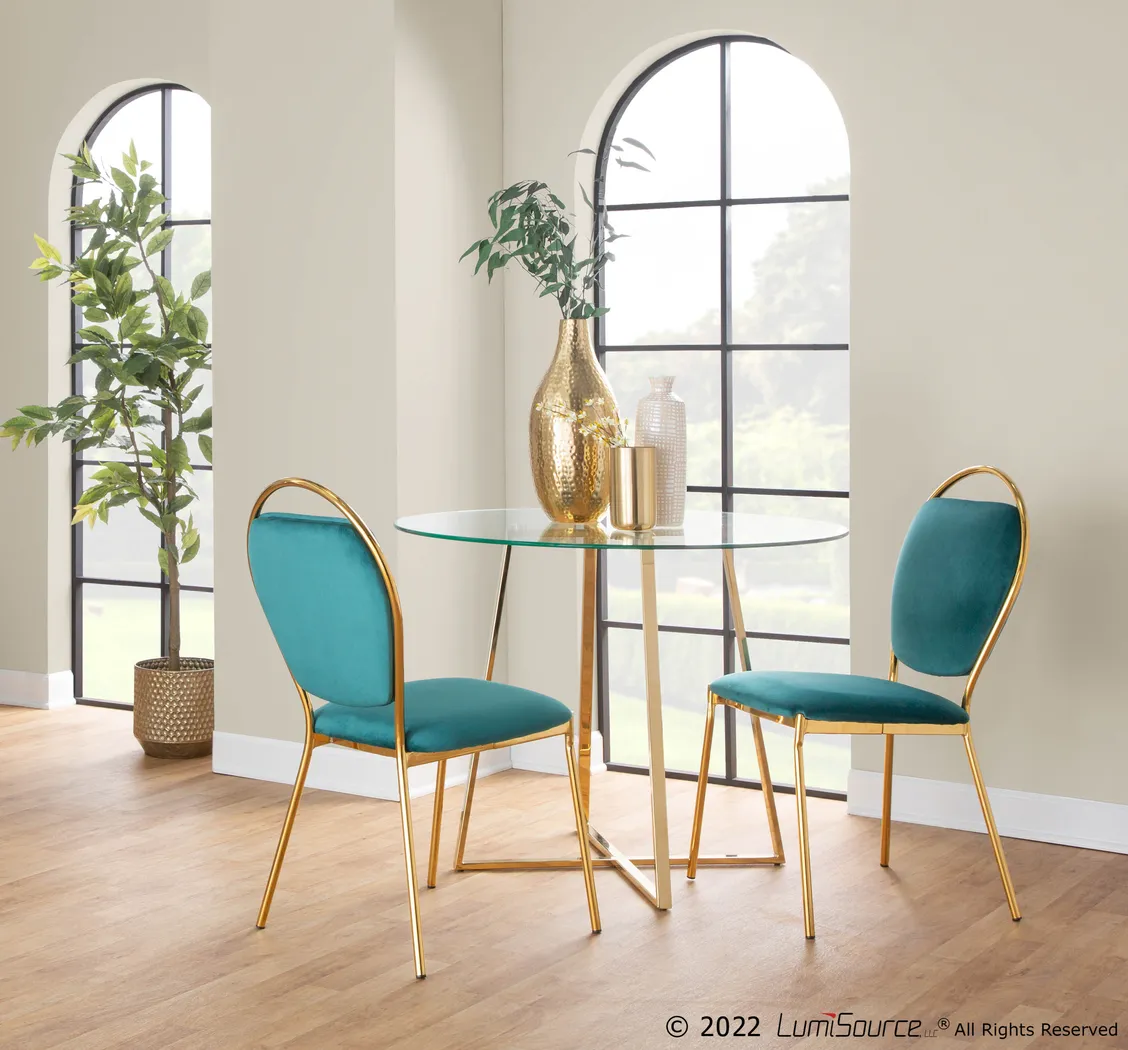 Trafalger Green Side Chair, set of 2 - Thumbnail - Image 11