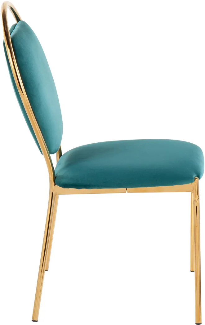 Trafalger Green Side Chair, set of 2 - Thumbnail - Image 3
